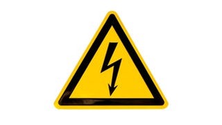 Warnschild Stromspannung