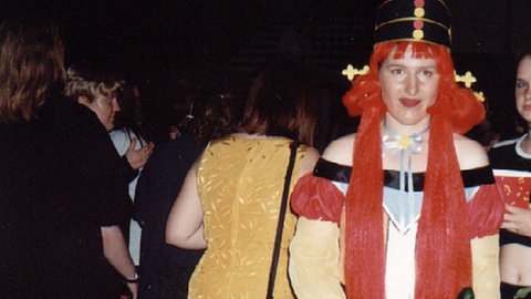 Animagic 1999: Cosplayerin Anna Bayer als Prinzessin Kakyuu, eine Figur aus der Erfolgsserie Sailor Moon.