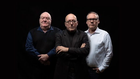 Die Hosts des Podcasts "Sprechen wir über Mord?!"