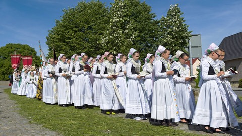 Fonleichnamsprozession katholischer Sorben in der Oberlausitz