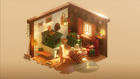 Computer-Spiel „Little retreat“.