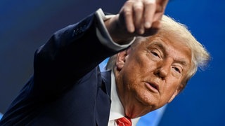 Donald Trump während einer Pressekonferenz nach dem NATO-Gipfel