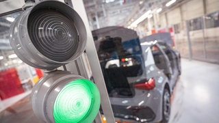 Produktionslinie - Produktion des E-Auto-Modells ID.3 im Werk Zwickau