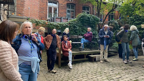 Teilnehmende des Audiowalks