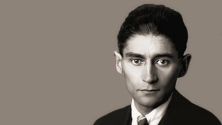 Porträt von Franz Kafka (1883–1924), deutschsprachiger böhmischer Schriftsteller, digital bearbeitet nach einer Fotografie von 1923.