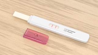 Hormoneller Schwangerschaftstest. Symbolfoto.