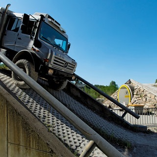 Gaggenau: Unimog-Museum, Erlebnisfahrt auf dem Unimog-Parcours, Schwarzwald Norden. Archivfoto.