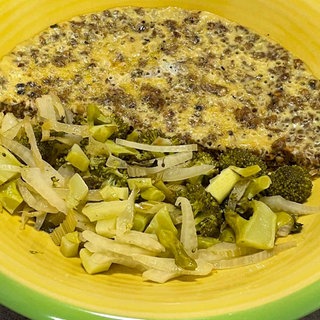 Buchweizenomelette mit Brokkoli