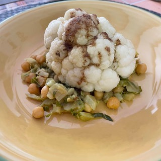 Kichererbsen mit Blumenkohl