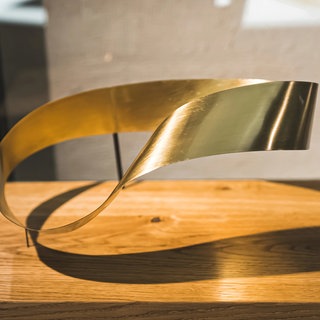 Das Möbiusband, ein mathematisches Objekt, im Technischen Museum in Warschau