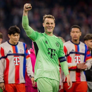 Schlussjubel: Manuel Neuer (FCB) FC Bayern München - Real Madrid