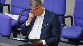 Kulturstaatsminister Wolfram Weimer im April 2026 im Bundestag