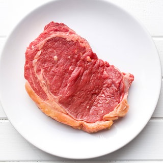 Bild von Steak auf einem Teller