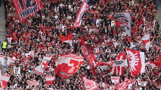 Fußballfans des SC Freiburg. Symbolfoto.