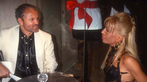 Donatella Versace mit Bruder Gianni