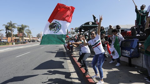 Mexikanische Fußballfans feiern