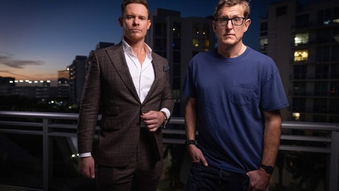 Justin Waller und Louis Theroux