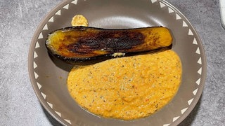 Brouillade mit Aubergine