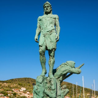 Die Statue von Odysseus
