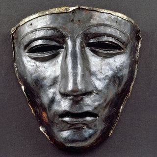 Römische Maske eines Gesichtshelms