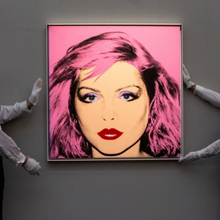 Andy Warhol s Bubblegum Pink Portrait of Pop Icon Debbie Harry in London