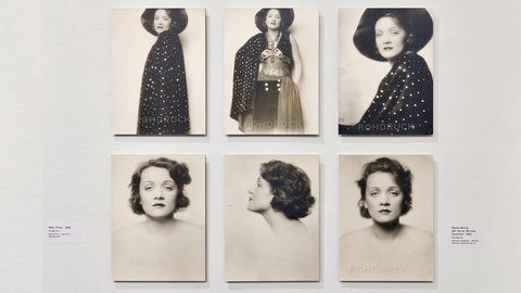 Sechs Motive der Serie Marlene Dietrich, 1929.