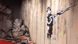 Blick in die Ausstellung „House of Banksy“.