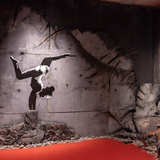 Blick in die Ausstellung „House of Banksy“.