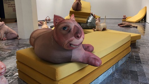 Ausstellungsansicht: Lea Gocht. anhedonia II