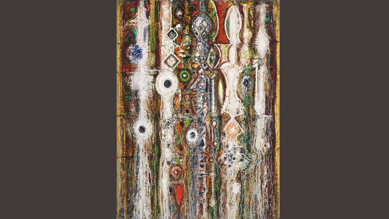 Richard Pousette-Dart, Illumination gotisch, 1955, Öl auf Leinwand