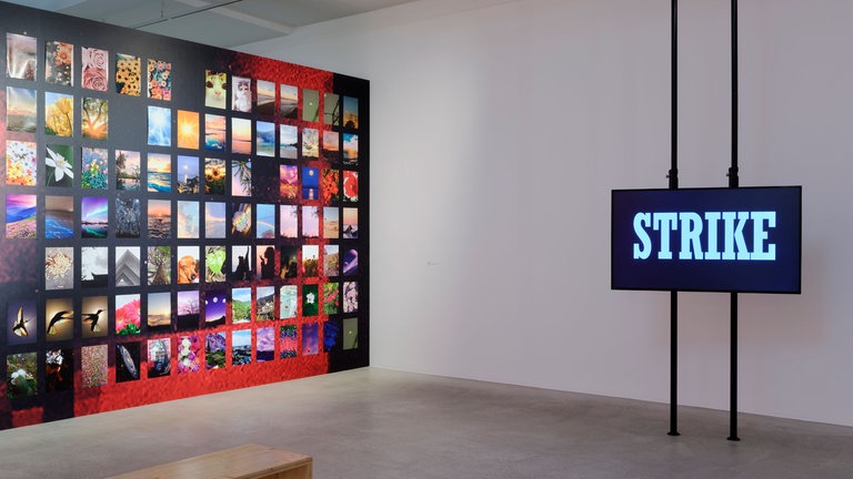 Installationsansicht The Lure of the Image – Wie Bilder im Netz verlocken