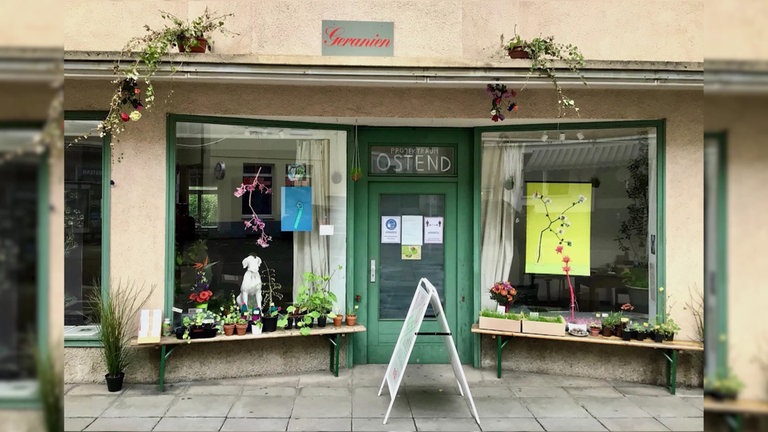Der Blumenladen im Projektraum Ostend.