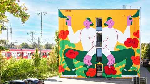 Mural der Künstlerin Erika Nyström (*1992)