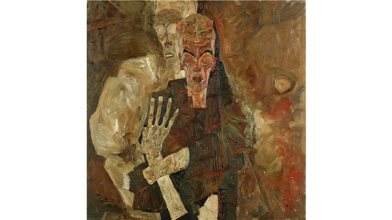 EGON SCHIELE 1890–1918 „Selbstseher“ II („Tod und Mann“), 1911 Öl auf Leinwand