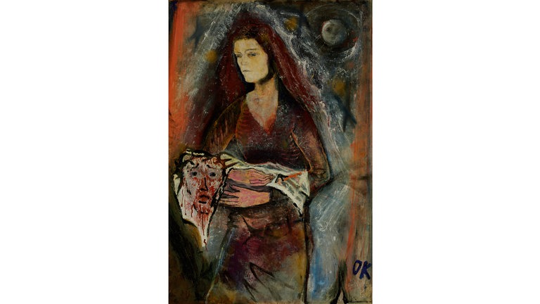 OSKAR KOKOSCHKA 1886–1980 Veronika mit dem Schweißtuch, 1909 Öl auf Leinwand