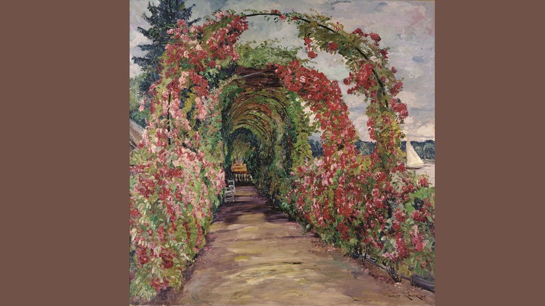 Philipp Franck, Wannseegarten (Rosenlaube im Arnholdschen Garten), 1919