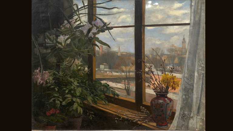Eva Stort, Blick aus dem Fenster (Schöneberg), 1890