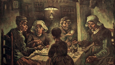 „Die Kartoffelesser“ wurden 1991 gestohlen. Doch glücklicherweise wurde das Gemälde zusammen mit anderen gestohlenen Kunstwerken wiedergefunden.