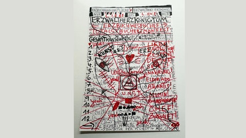 Ausstellungsansicht, Kabinettstücke: Jonathan Meese