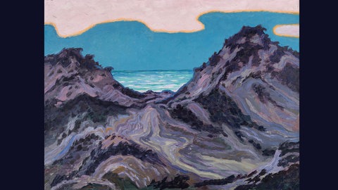 Erich Heckel, Aufsteigende Wolke, 1916, Öl auf Leinwand