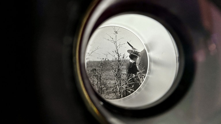 Kathrin Sonntag, The Travelling Eye, 2024, Digitale Bildprojektion auf Basis der Fotografien von Gabriele Münter