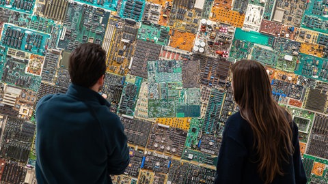 Installationsansicht: Anthropocene Landscape #1 (Detail), 2006