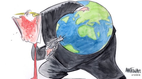 Karikatur von US-Karikaturistin Ann Telnaes