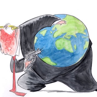 Karikatur von US-Karikaturistin Ann Telnaes