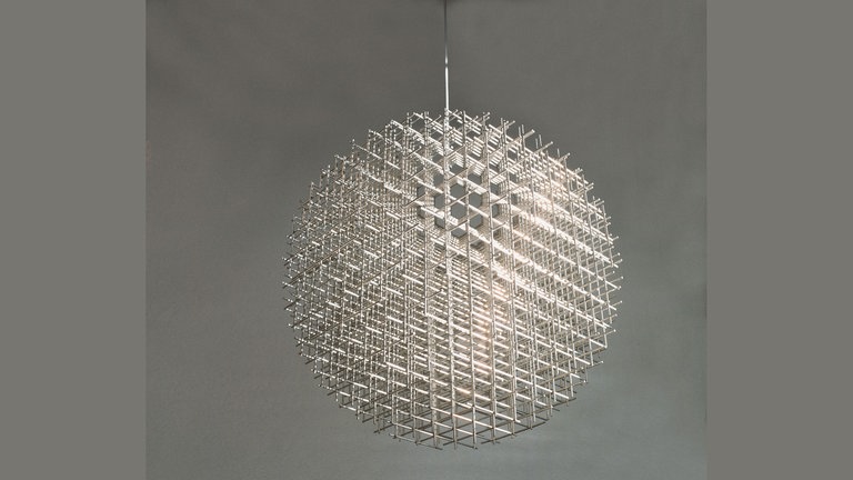François Morellet, Sphère-trames, Rasterkugel, 1962