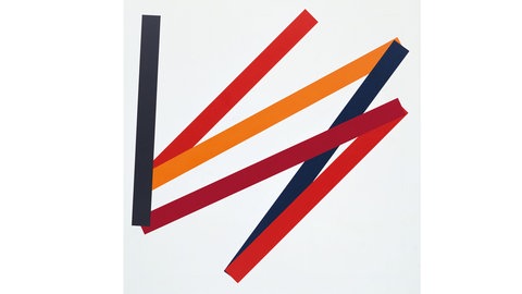 François Morellet, A PRIORI, 2004, Acryl auf Leinwand auf Holz