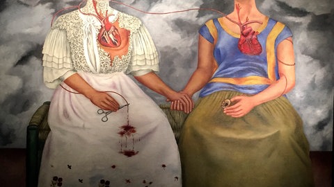 Gemälde von Frida Kahlo "Die zwei Fridas"