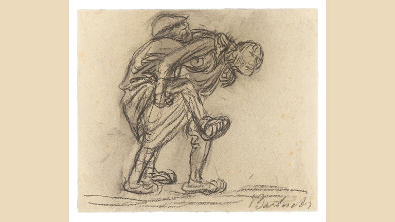Ernst Barlach, Der Starke trägt den Schwachen, 1919