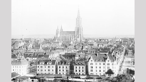 Die Innenstadt von Ulm im Jahr 1910 (Original)