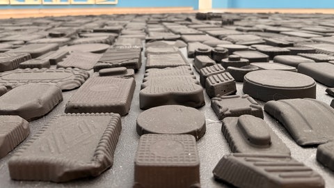 Bodenarbeit von Michael Volkmer im mpk